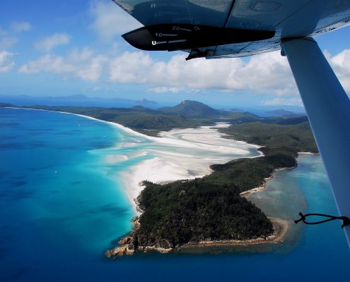 Survol Whitehaven Beach